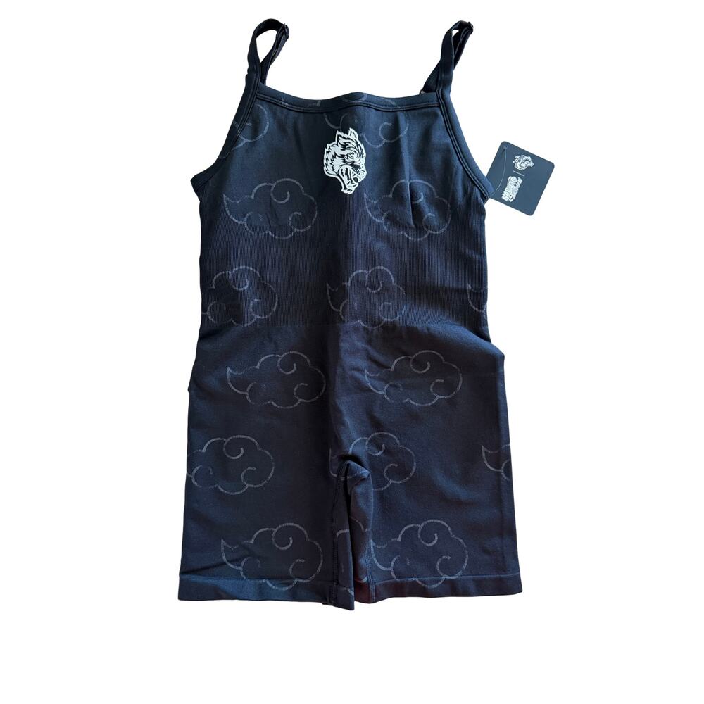Darc Sport x Naruto Akatsuki Seamless Bodysuit Romper Womens Small Black NWT